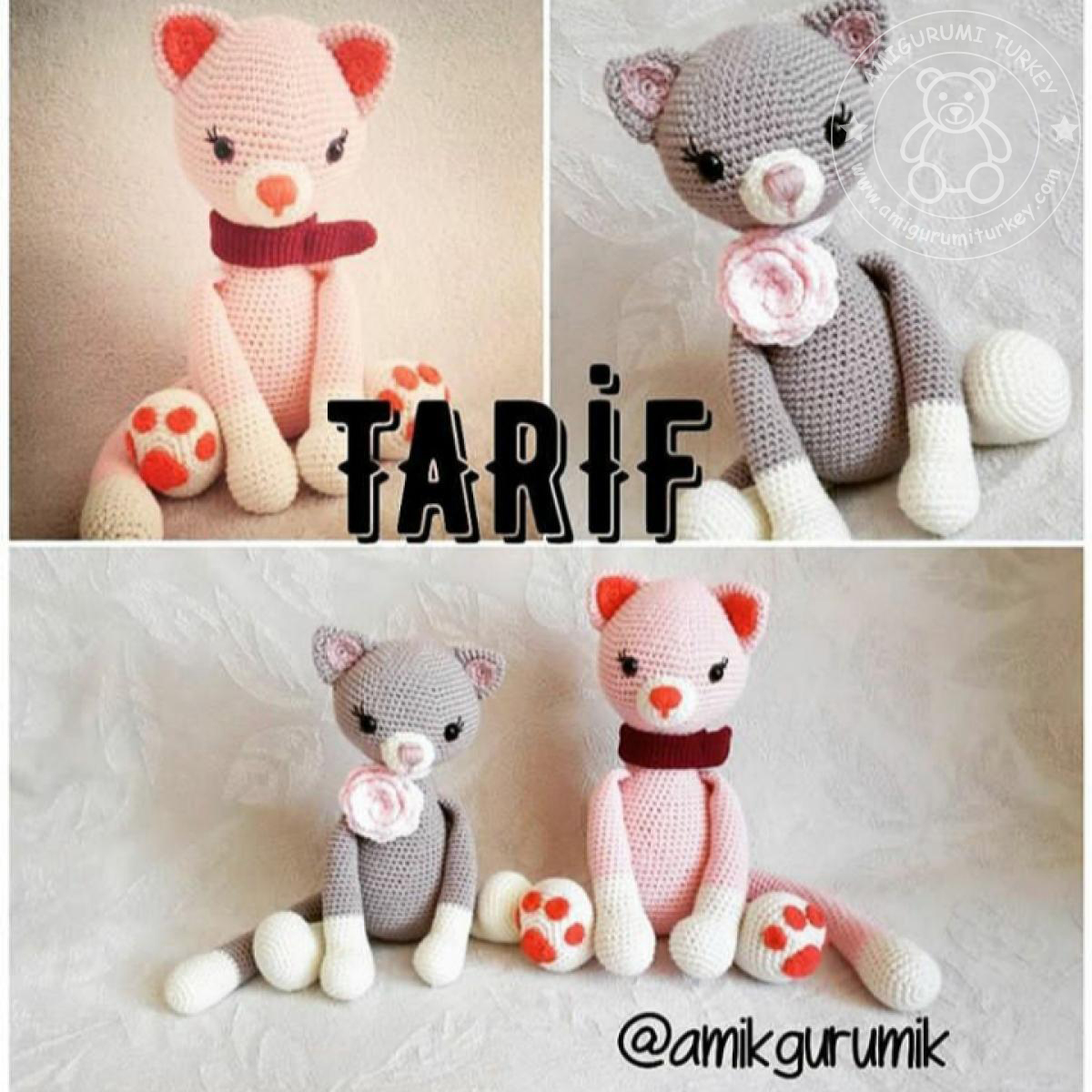 .Amigurumi TürkiyeTatliş Kedi Tarifi.
