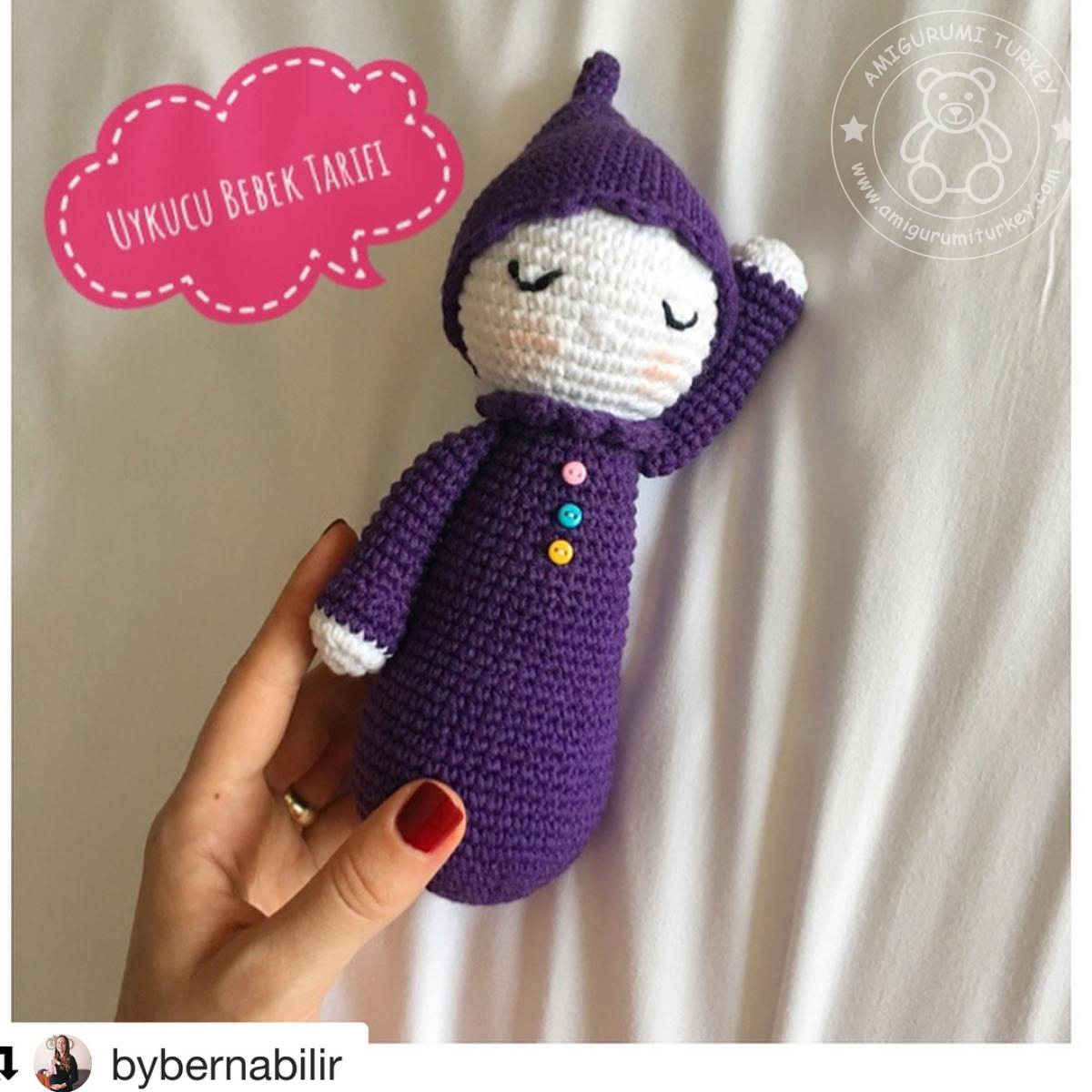 Amigurumi TürkiyeUykucu Bebek Tarifi