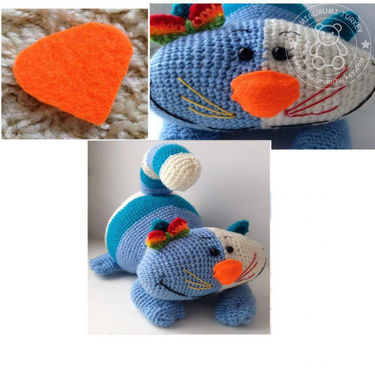 Amigurumi TürkiyeMaviş Kedi Tarifi