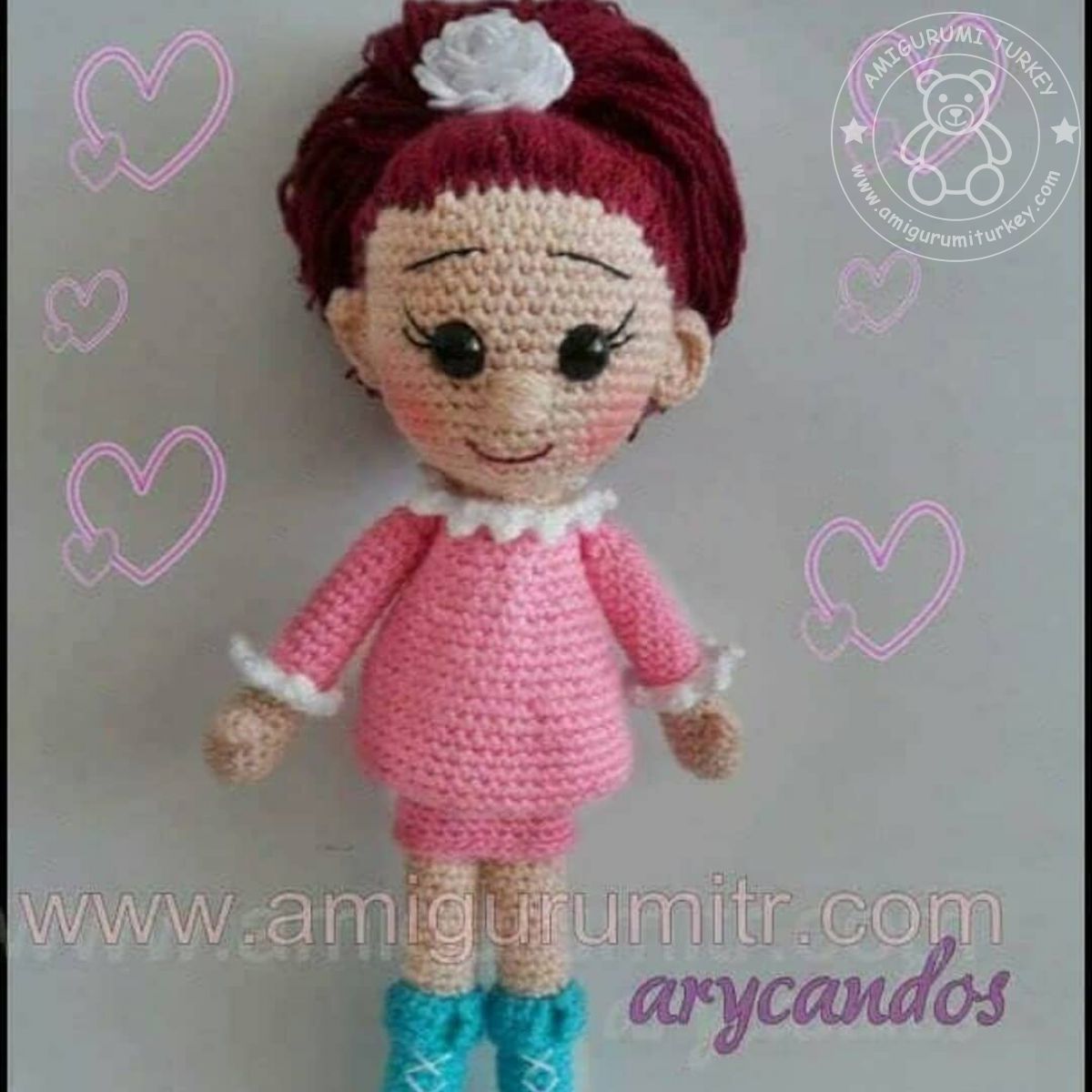 Amigurumi TürkiyeÇizmeli Cici Kız Tarifi