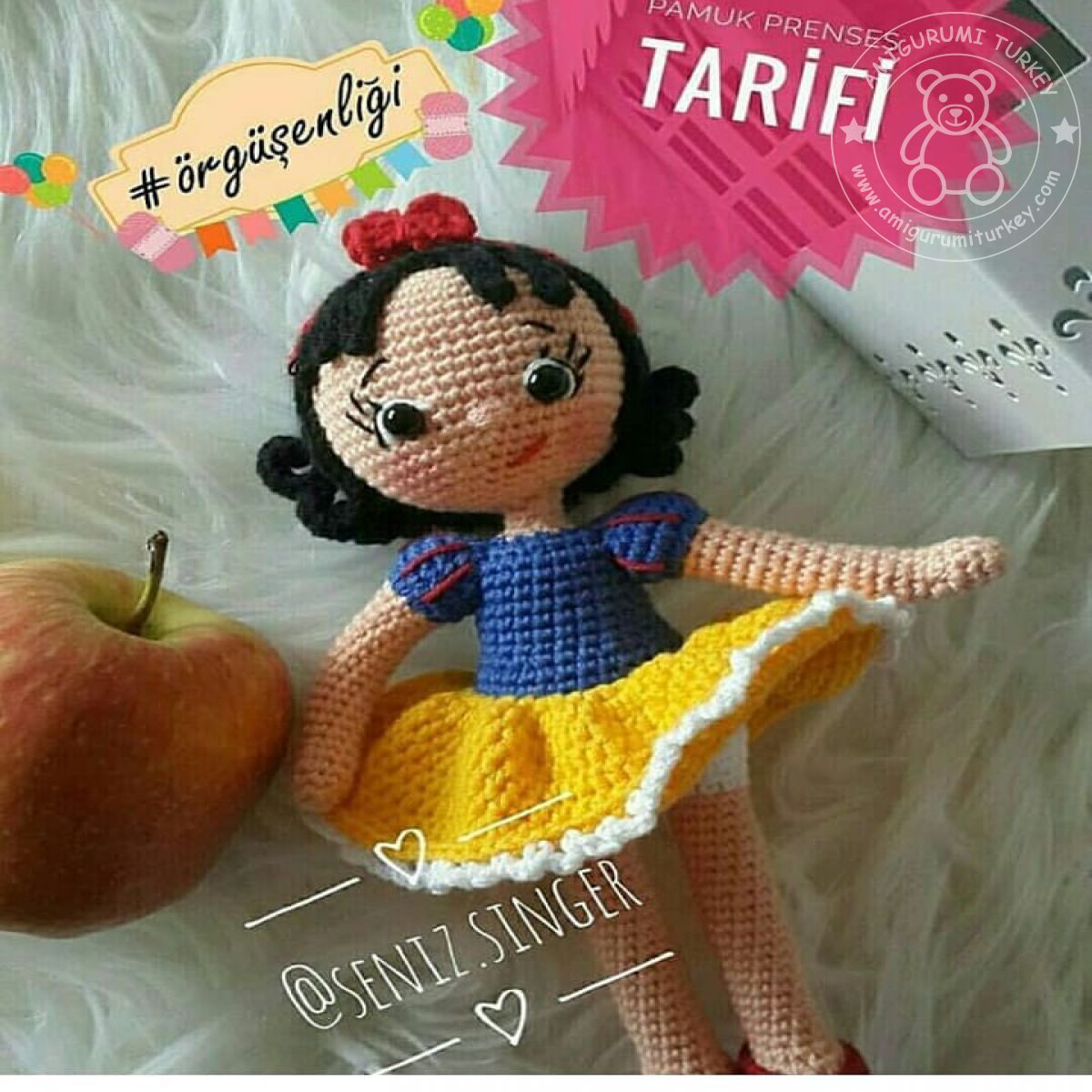 Amigurumi TürkiyePamuk Prenses Tarifi