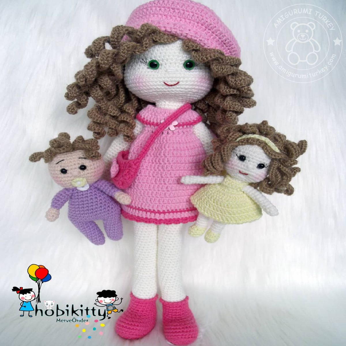 Amigurumi TürkiyeKıvırcık Saçlı Minik Bebek Tarifi