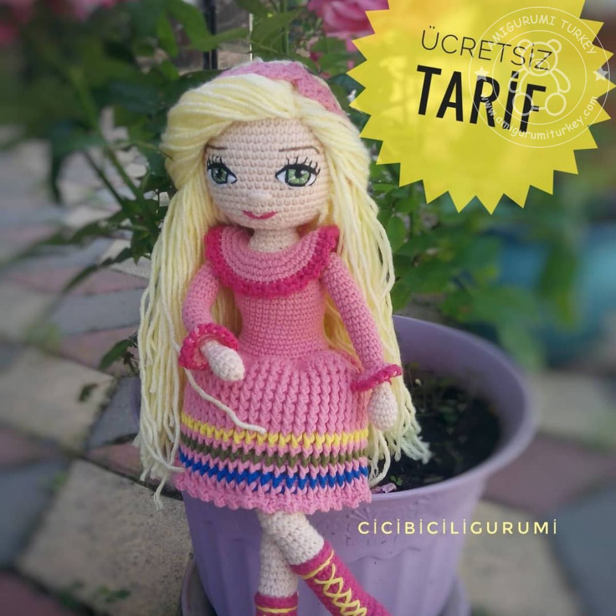 Amigurumi Türkiyeİşleme Gözlü Bebek Tarifi