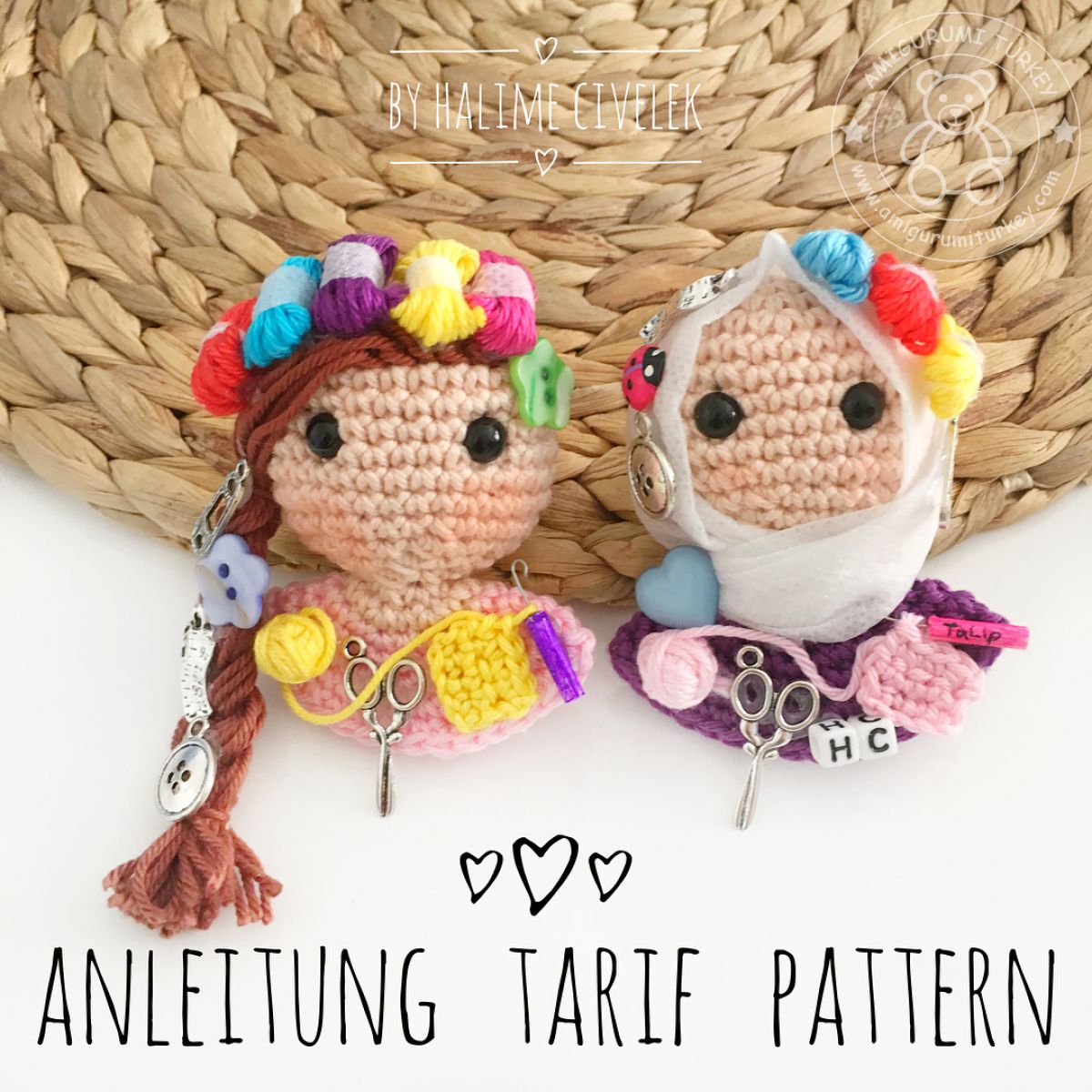 Amigurumi TürkiyeBebek Broş Tarifi