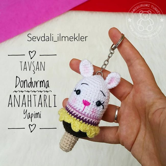 TavÅŸan Dondurma AnahtarlÄ±k