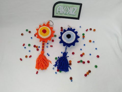 Nazar Boncuğu Anahtarlık Nasıl Yapılır ? How to Make Evil Eye Bead Keychain?