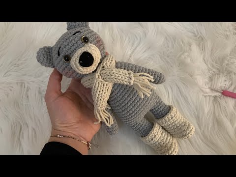 161# Amigurumi ayakkabılı ve atkılı ayıcık 2. Bölüm