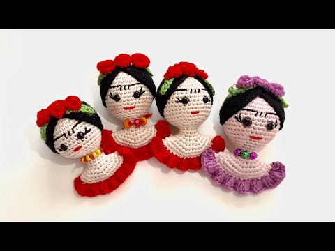 AMIGURUMI FRİDA KAHLO ANAHTARLIK YAPIMI