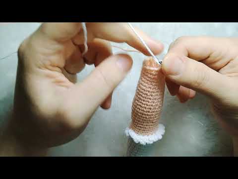 Çiçekli Kız Amigurumi Ayak yapımı 2. Part