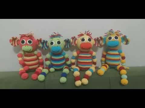 amigurumi gökkuşağı maymun 1.bölüm