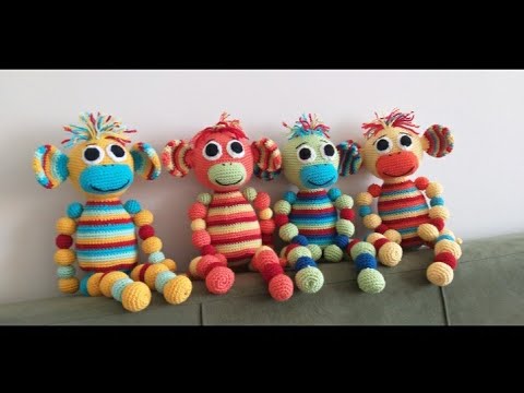 amigurumi gökkuşağı maymun 2.bölüm