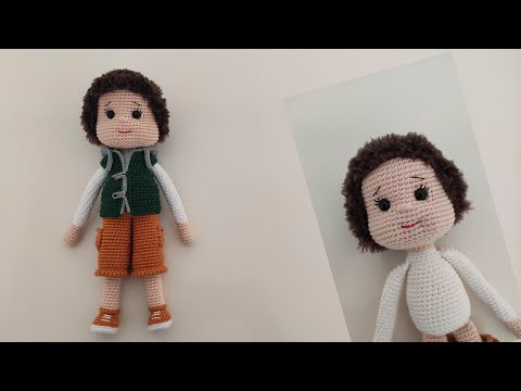 AMİGURUMİ ERKEK BEBEK YAPIMI (CROCHET BOY TUTORIAL) 2. BÖLÜM (kafa-gövde)