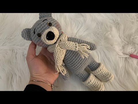 162# Amigurumi ayakkabılı ve atkılı ayıcık 3. Bölüm 