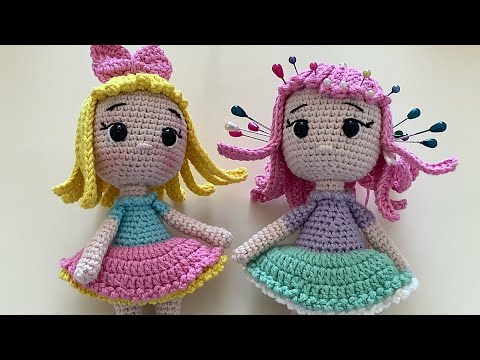 Amigurumi Alya bebek yapımı part/2#amigurumi #doolittle#kafasıdönenbebekyapımı