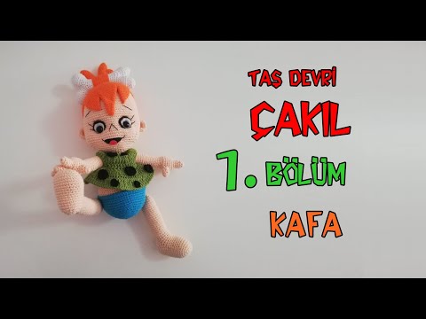 Amigurumi Çakıl Çakmaktaş Bebek (Taş Devri) - 1. BÖLÜM - Kafa Yapımı (With English Subtitle)