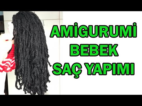 AMİGURUMİ BEBEK SAÇ YAPIMI  - (MİNE BEBEK/10)