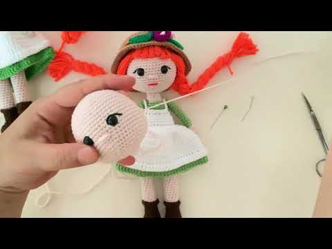 Amigurumi Anne with an E( yeşilin kızı) bebek yapımı final