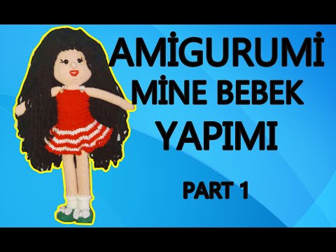 AMİGURUMİ MİNE BEBEK YAPIMI (KAFA) PART 1