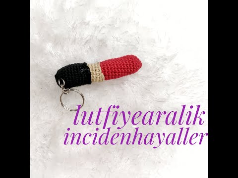 Amigurumi Ruj Anahtarlık