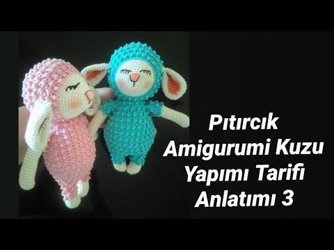 Pıtırcık Amigurumi Kuzu Baş, Kafa Yapımı, Tarifi, Anlatımı, Part 3