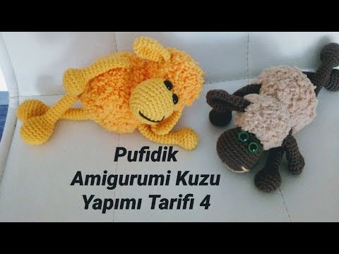 Çok Kolay Pufidik Amigurumi Kuzu Yapımı Tarifi Anlatımı 4 (Final)