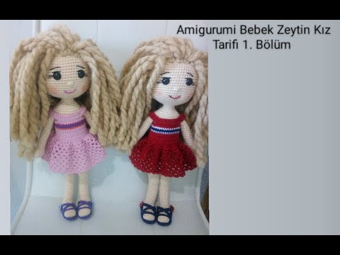 Dikişsiz Kolay Amigurumi Bebek Tarifi Yapımı(Zeytin Kız)  1.Bölüm (Malzeme ,El,Kol,Ayak,Bacak Yapım)